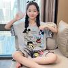 2026 New Summer Girls' Ultra-Thin Modal Pajamas Set: Short Sleeve Airy Comfort Suit for Medium and Large Kids
