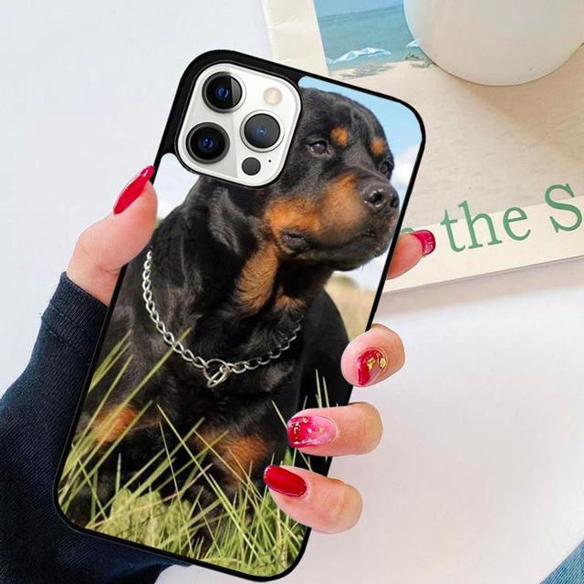 Cool Rottweiler Dog Soft TPU Phone Case Cover For iPhone 17 Air 16 15 14 Plus Apple 16 11 12 13 Pro Ma Coque
