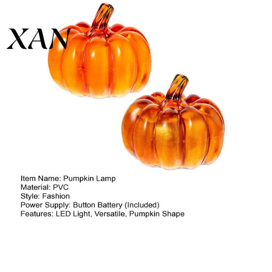 Indoor Pumpkin Decoration 2Pcs LED Glass Set Starry Night Design Halloween Decor Thanksgiving Lighted Lantern Fall Festive Lights