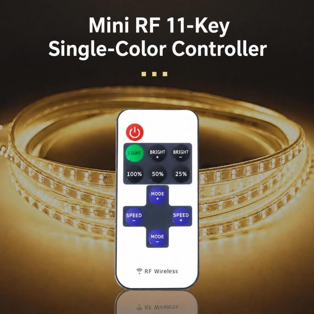Mini Compact Size Single Color LED Controller RF Remote Control DIY Light Project