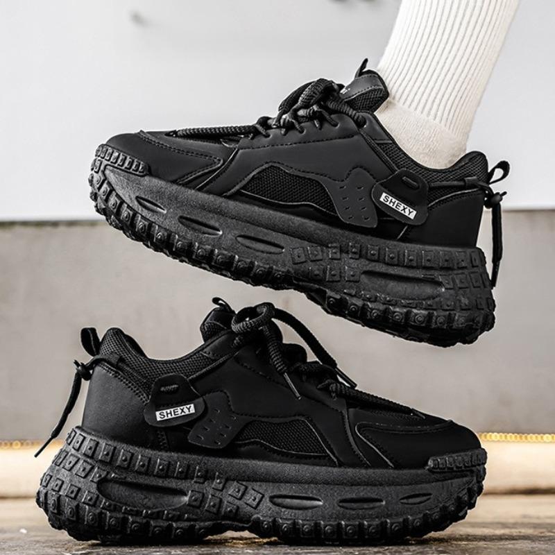 Men's Thick Bottom Sneakers Summer Mesh Breathable Casual Shoes Youth Student Sports Runnig Shoes Platform Tennis Shoes for Men