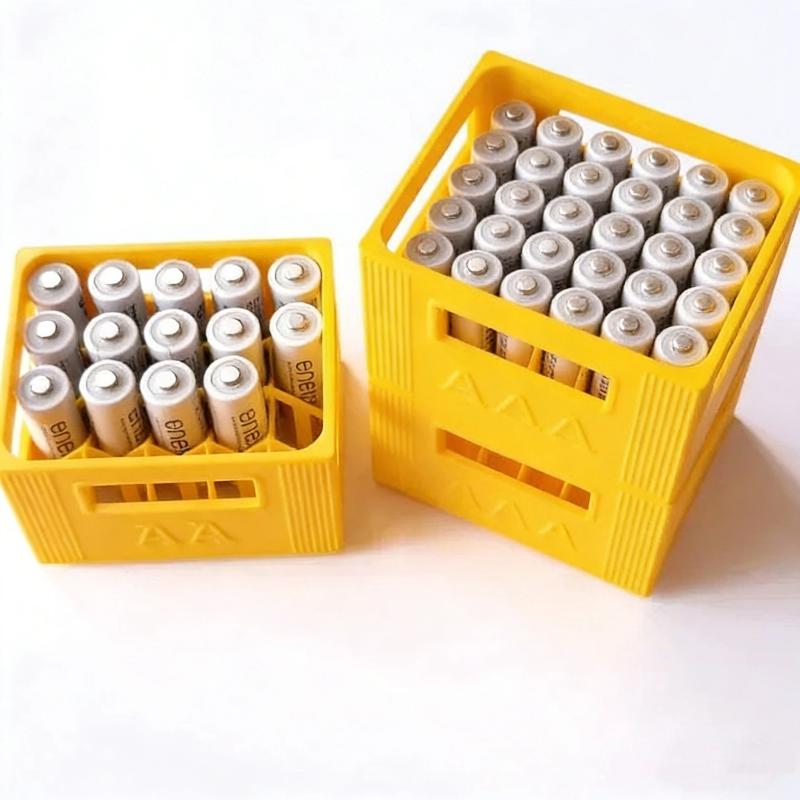 1Pcs Large Capacity 30/20 Compartments Durable Plastic Organizer 3D Printed Aaa/Aa Battery Storage Box For Home Decoration