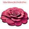 Special-shaped Sunflower Carpet Soft Absorbent Flower Carpet 60x60cm Non-slip Door Gasket for Living Room Tea Table Bedside