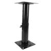Boat Seat Base Pedestal 11.34 17.24in Adjustable Height Powder Coated Metal Black