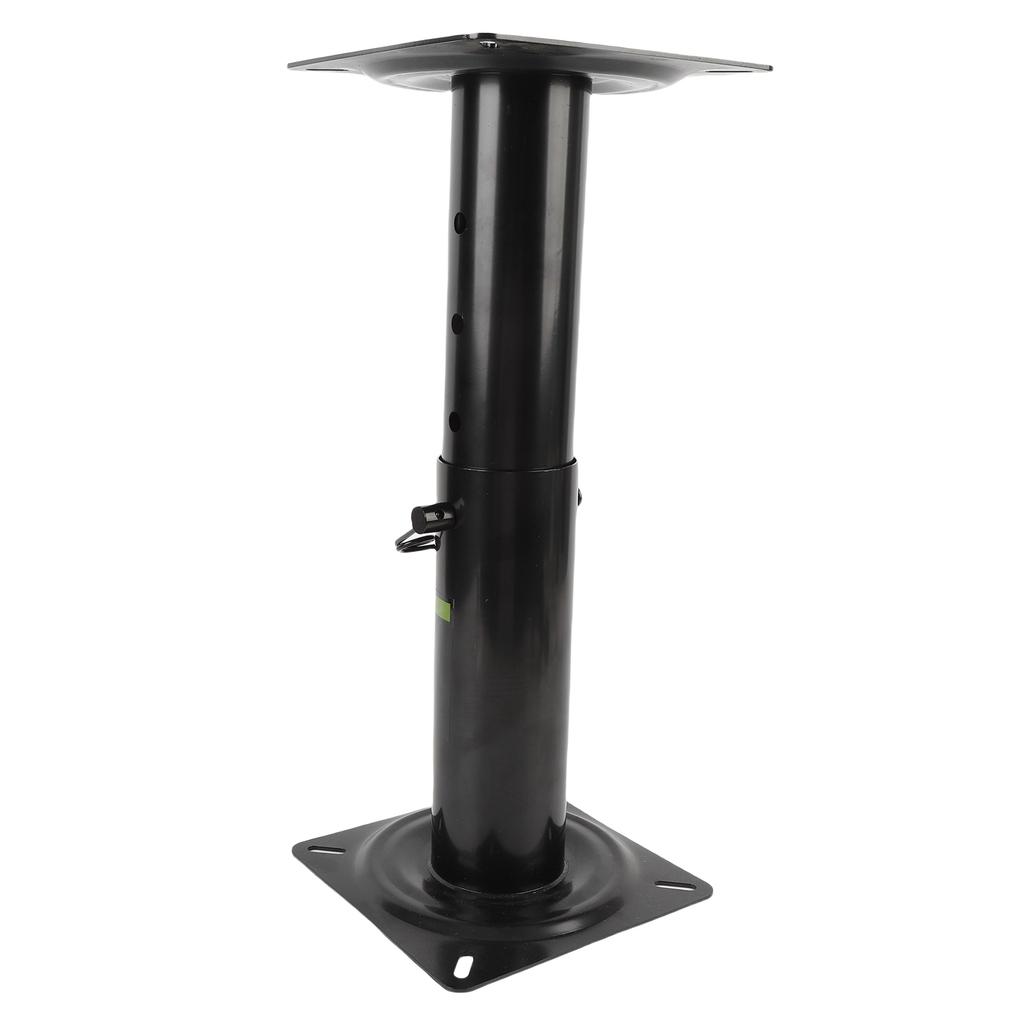 Boat Seat Base Pedestal 11.34 17.24in Adjustable Height Powder Coated Metal Black