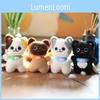 Charming Small Kitty Plush Keychain Super Soft Stuffed Animal Bag Decoration