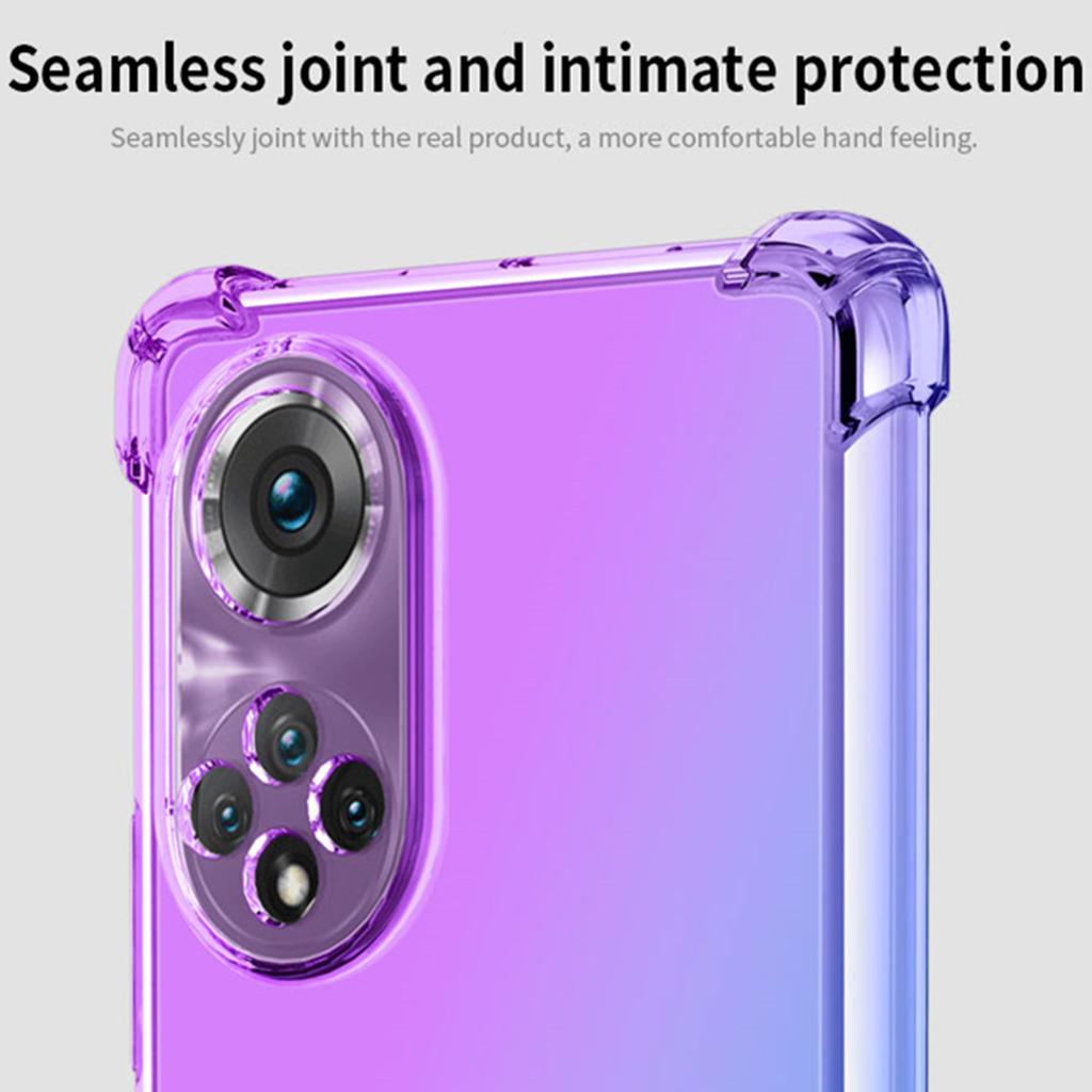 Clear Cute Gradient Phone Case Slim Anti Scratch Flexible TPU Cover Shockproof Protective Case for Huawei Honor 9X Lite 20 9A 9S 10I 20S 50 60 90