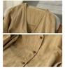 Spring/Summer Cotton Linen Jacquard Cardigan - Loose, Slim, Bat Sleeve, Sun Protection Long Sleeve Shirt