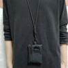 Mini Casual Hanging Neck Mini Coin Purse Card Holder Zipper Pouch Men And Women Key Small Bag Headphone Case With Lanyard