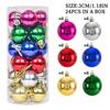 3CM Christmas Ball Christmas Tree Decoration Ornaments for New Year Halloween for Home Decor Navidad Pendant Ball Accessories