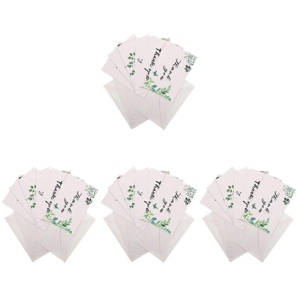 Flower Pattern Greeting Cards for Thank You 48Pcs Assorted