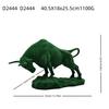 Creative Water Transfer Colorful Wall Street Bull Ornament, Resin Craft For Home Living Room Entrance Desktop Decoration