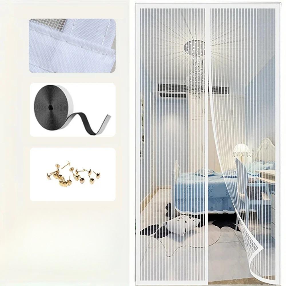 Hochwertiges Freihändiges Magnetisches Moskitonetz Türgitter Netz Automatisch Schließend Anti Mücken Insekten Fliegen Ungeziefer Türvorhang Netz