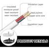 3M/10ft Intelligent Speaker Extension Wire Extension Cable Replacement Power Extension Cord For Home And Office