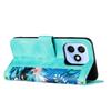 Case for X8d - Leather/PU, Green, With Card Holder