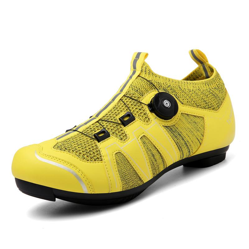 T79 Men's Women's Shoes Cycling Bicycle Rotating Buckle Mountain Lock Highway No Flyknit Mesh Fabric Large Size
