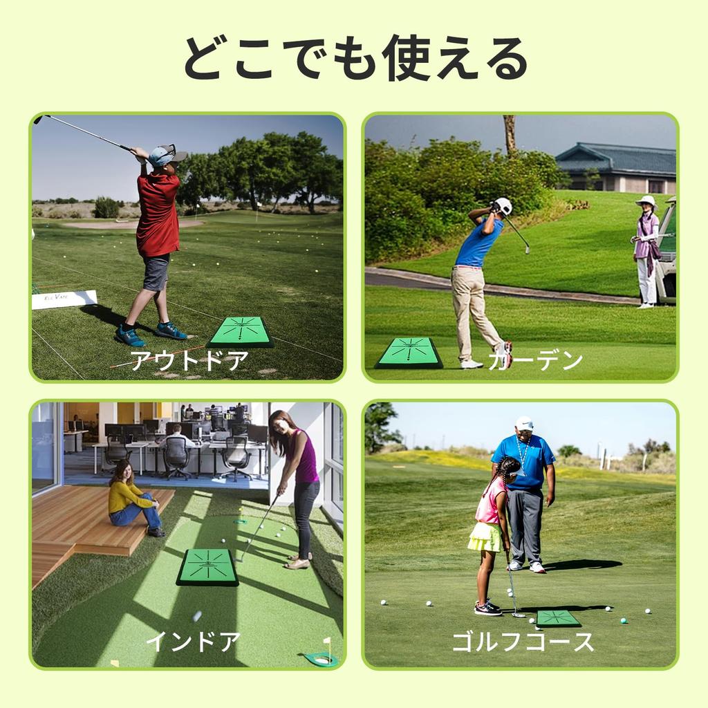 Portable Golf Practice Mat, 30x40cm, for Indoor and Outdoor Use, Tracking and Tracking Your Shots, Perfect for Swing Practice and Duffing