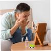 Cute Contact Lens Case 2Pcs Contact Lens Case 3x2x1 Cartoon Frog Shape Travel with Adorable Big Eyes, Practical Cute