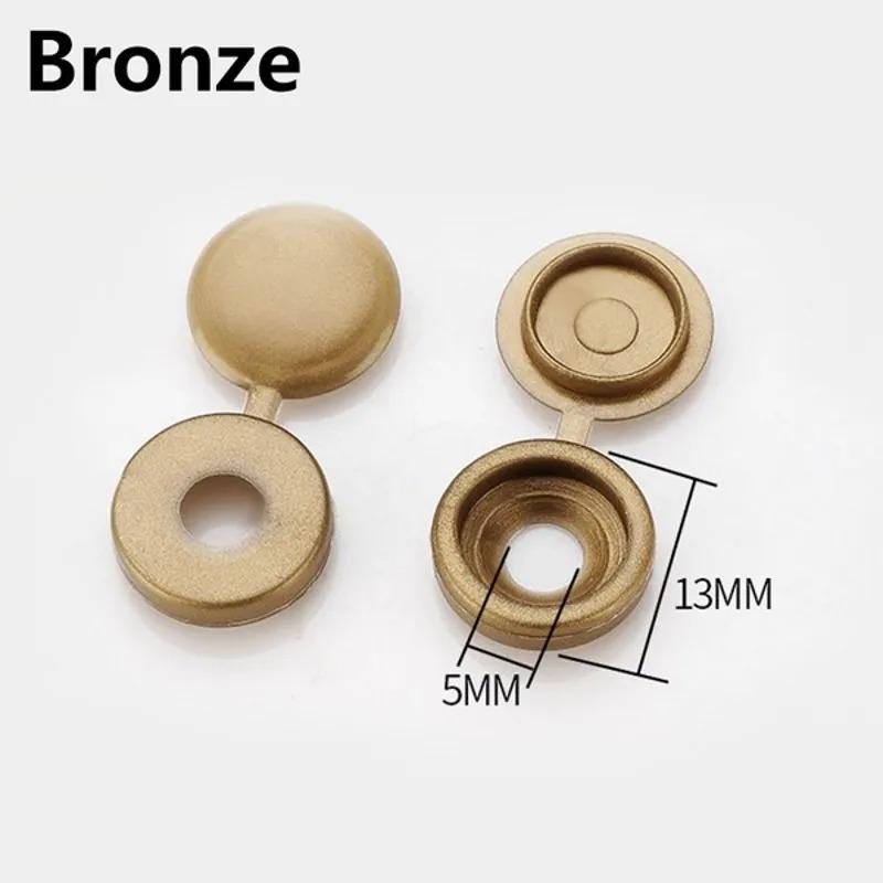 Screw Cover Cap Plastic One-piece Screw Cap Cover Nail Nuts Bolts Decorative Cover Screw Folding Covers White Black Grey 100pcs