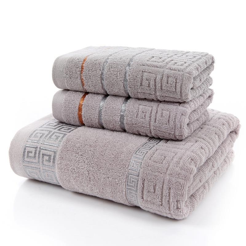Ten thousand grid pure cotton towel solid color broken file is not easy to lose hair household absorbent face towel bath
