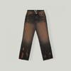 People Of The World Straight Denim Pants Brown Washed 25fw