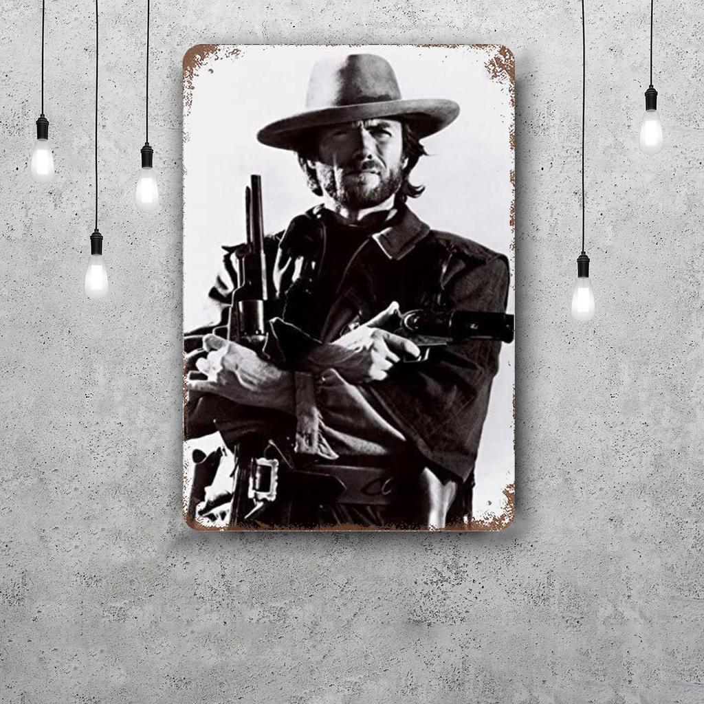 Clint Eastwood Metal Signs wall decor Vintage Tin Signs Captain Metal Poster Decor for Bar Pub Club Wall Decoration