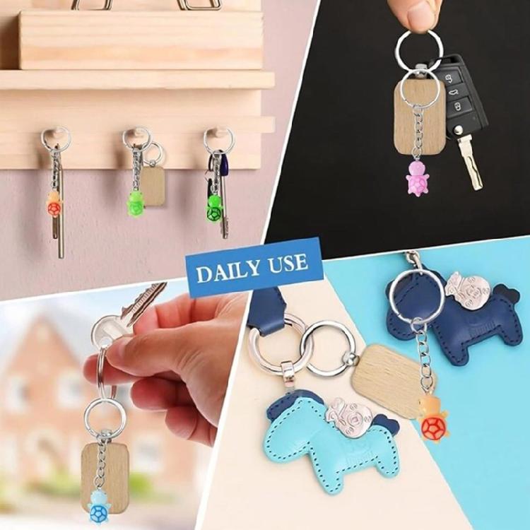 Resin Turtles Keychains Cute Animal Design Colorful Key Ring Handmade Gift For Birthdays Parties Random Colors