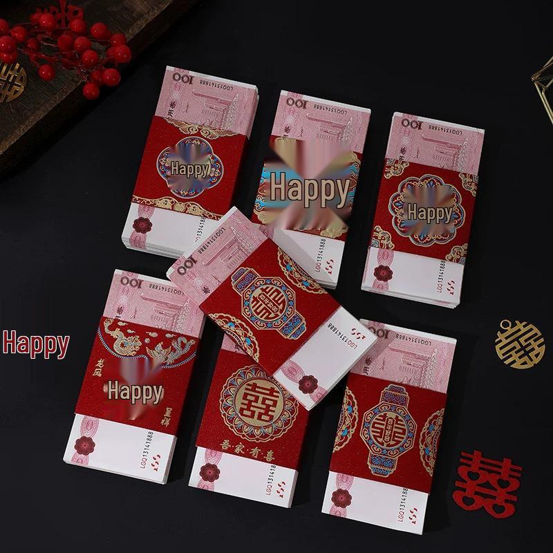 Double Happiness Wedding Money Holder for Engagement or Dowry