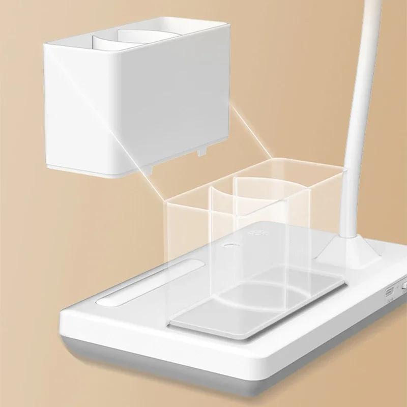 Lampe de table LED USB 3 couleurs, protection des yeux, idéale pour la lecture, la chambre à coucher, le chevet, le dortoir