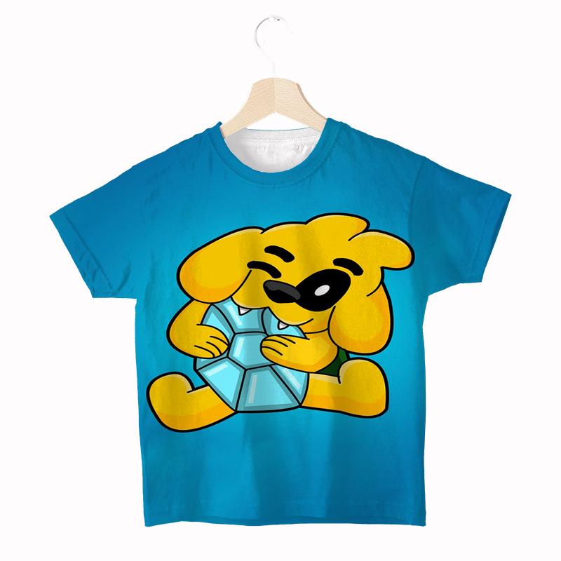 

Mikecrack Compadretes T Shirt Kids Summer Cartoon Fashion Short Sleeve Boys T-shirt Popular Children s Clothing Tees 140 коричневий