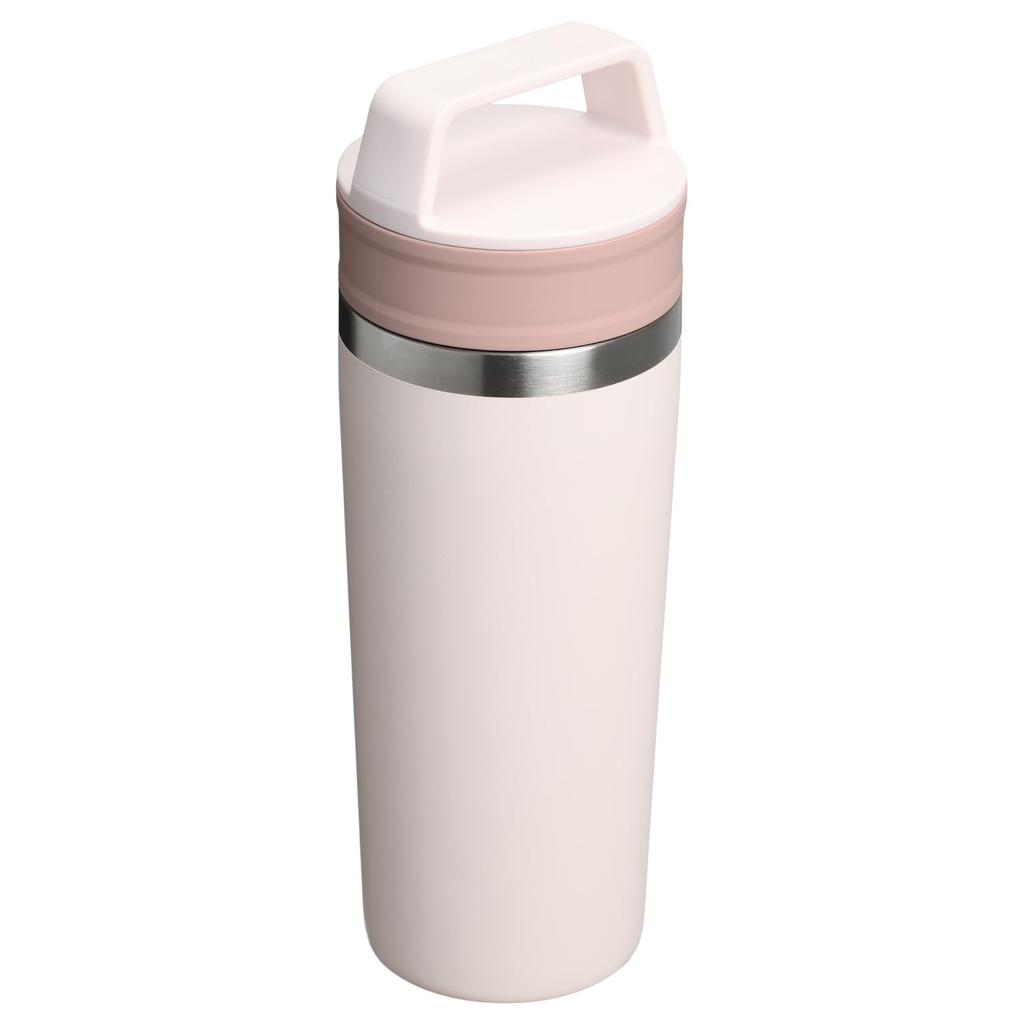 Stanley 1913 Cafe To Go Vacuum Mug 0.47L Rose Quartz - Insulated Stainless Steel Mug Tumbler for Coffee, Gift, Dishwasher Safe, Warranty (Genuine Japa