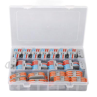 41Pcs Wire Splice Connector 32A 500V Lever Wire Connector Conductor Connector 4 Types for