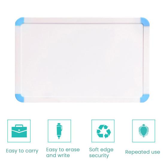 

Yousheng Dry Erase Magnetic White Board 8 x 12 Double-Sided Desktop Whiteboard with Stand Portable Small Whiteboard for Home Office School Drawing розовый