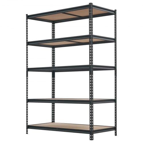 VEVOR Storage Shelves, 5-Tier Adjustable, 1360.8kg Capacity, Heavy Duty Garage Storage Shelving Unit, Metal Utility Rack Shelf