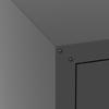 H77cm Wall-Mountable Metal Tool Cabinet with Lockable Door, 1 Adjustable Shelf and 1 Open Drawer - Garage, Storage, Office (Assembly Required)