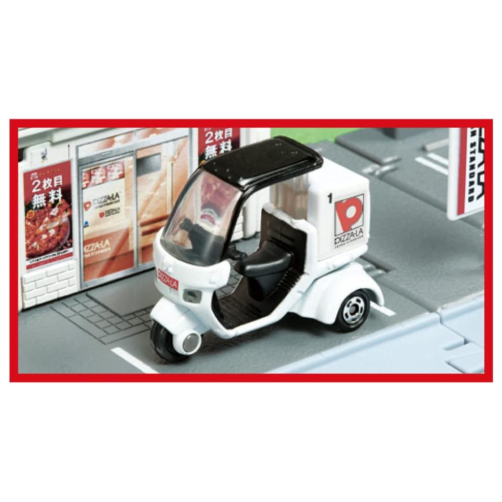 TAKARA TOMY Tomica Tomica Town Miniature Car Toy for Ages 3 and Up Pizza-La (with Tomica)