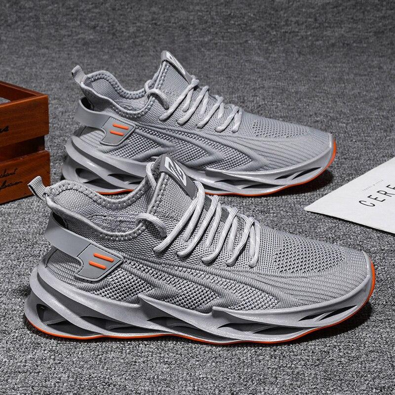Men 'S Casual Sneakers High Quality Blade Running Shoes Men New Breathable Mesh No -Slip Shock Absorption Trend Sports Gym Shoes