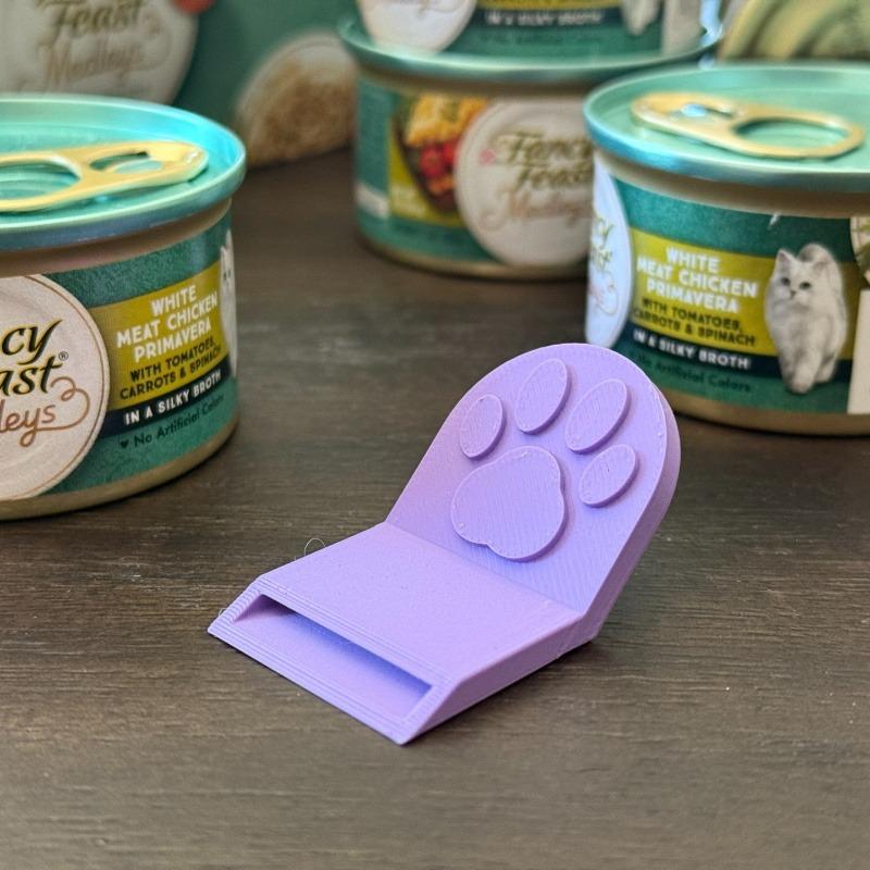 5Pcs Ergonomic Non-Slip Grip Pet Can Opener with Ergonomic Handle Durable Plastic Kitchen Tool for Cat & Dog Food Cans