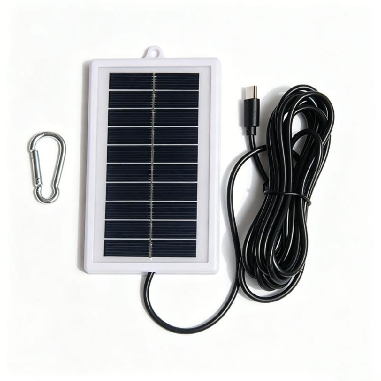 5V 1W Solar Cell Charging Solar Panel 300CM Cable For Camping Hiking Travel Device Power Supply