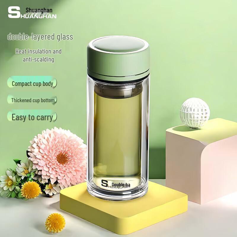 Shuanghan Double-Layer Glass Cup 240ml