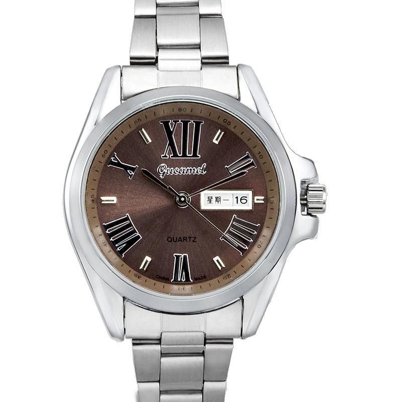 GUCAMEL New Steel Belt Women's Watch Fashion Casual Women's Quartz Watch Calendar Quartz Women's Watch