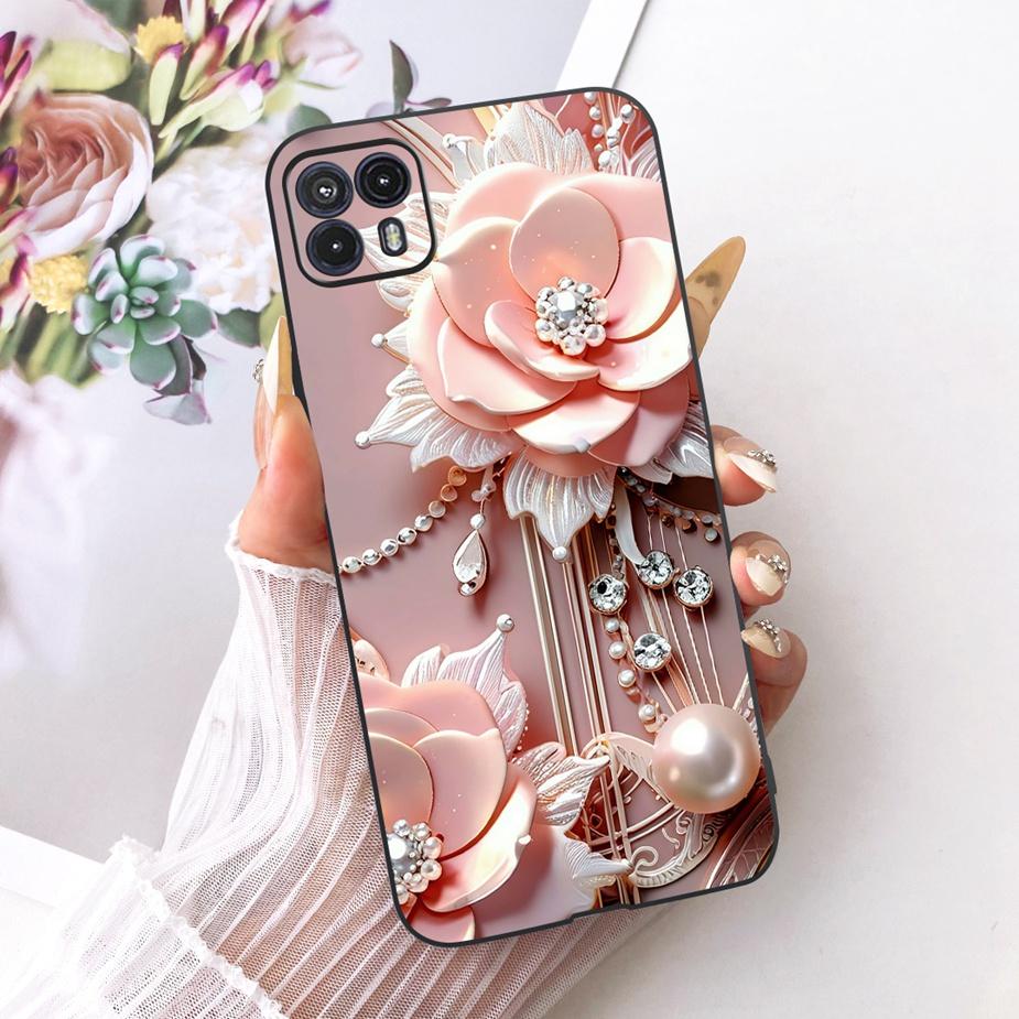 For Motorola Moto G50 5G Case XT2149-1 Luxury Bow Flowers Painted Cover Soft TPU Phone Case For Moto G50 MotoG50 5G Fundas Coque
