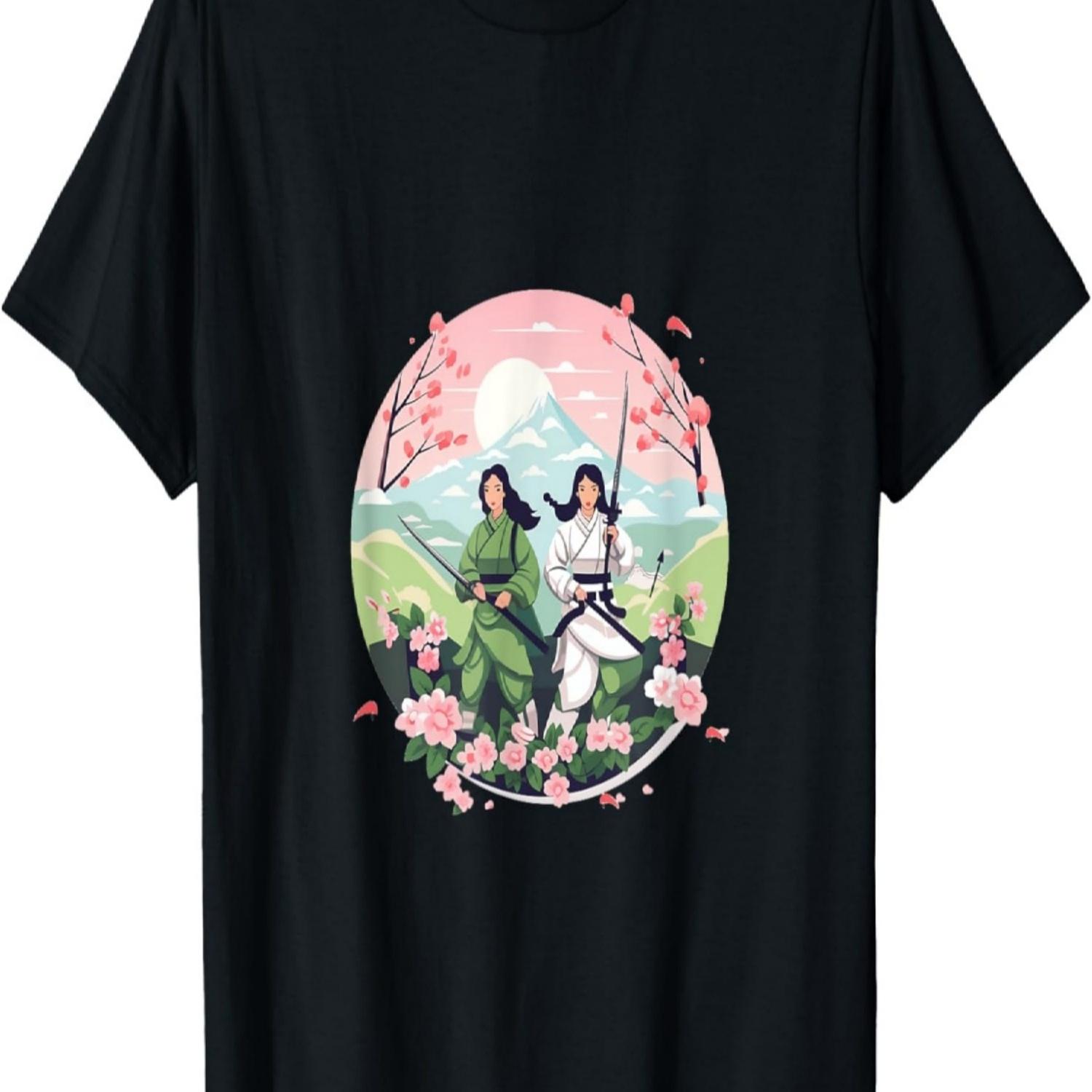 

Korean Hwarang Warriors Traditional Armor Cherry Blossom T-Shirt S чёрный