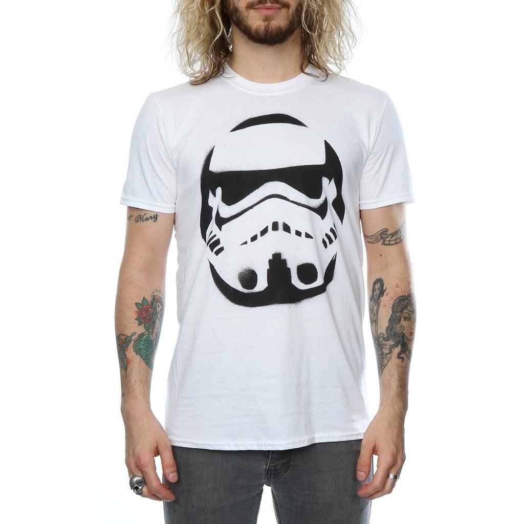 Star Wars Mens Stormtrooper Spray Helmet T-Shirt