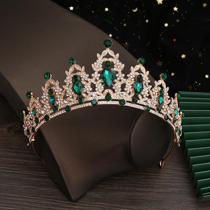 Bridal Crown Alloy Rhinestone Updo Crown Wedding Dress Hair Accessories Birthday Banquet Headband
