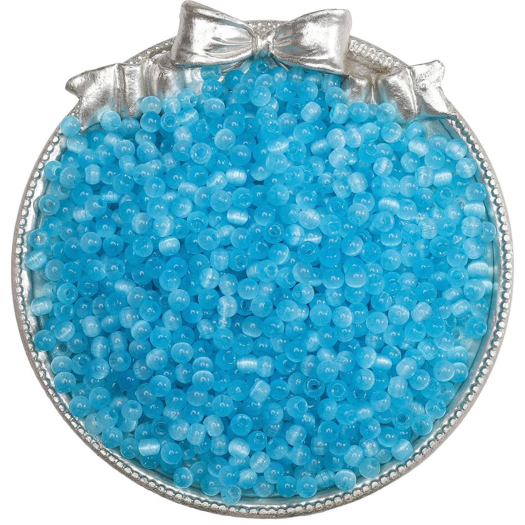 4mm High-Quality Glass Cat's Eye Seed Beads for Handmade DIY Jewelry and Accessories.