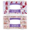 160/128Piece Seamlessly Fake Toenail Extended Length Light Design Hypoallergenics ABS Materials Press On Toenails
