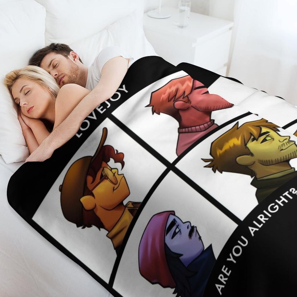 lovejoy band tshirt - lovejoy band hoodies - lovejoy band sticker Throw Blanket Cozy Napping Blanket Gift for Mom Dad