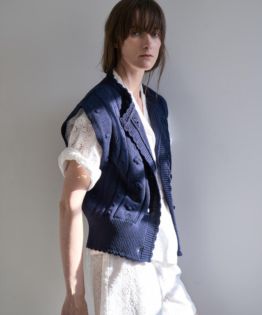 GRIDAJ Grida.J Jqd Knit Vest _ Navy