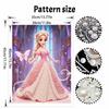 Disney Princess Pearl Painting Kit Handmade DIY Home Decoration Painting Elegant Dress Butterfly Motif Wall Art Craft Supplies